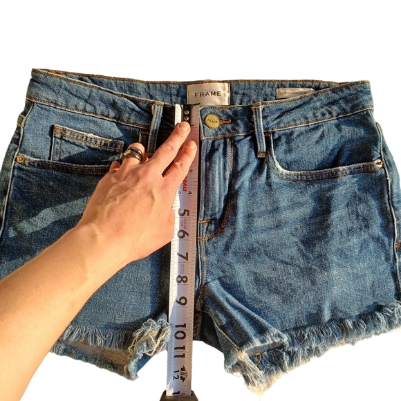 Frame Le Grand Garcon Cutoff Frayed Denim Shorts Sold on REVOLVE, Boho, Grunge - Picture 8 of 13